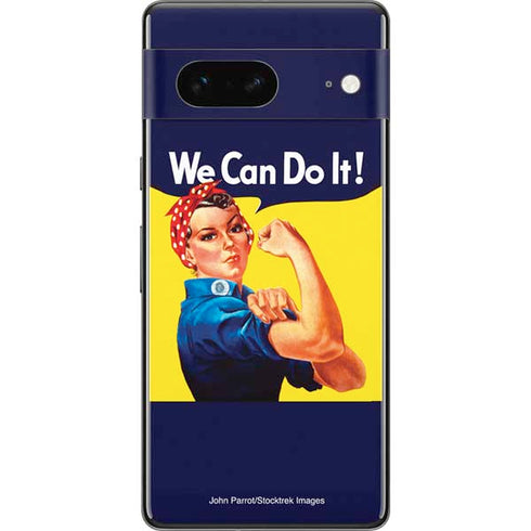 Rosie The Riveter Vintage War Poster Pixel Skins